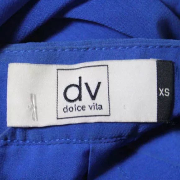 DOLCE VITA BLUE STRAPPY OPEN BACK DRESS SIZE XS - Picture 6 of 8